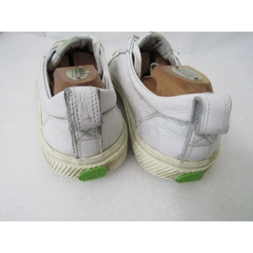 Cariuma White Leather Lace Up Skate Sneakers Shoes Mens 10